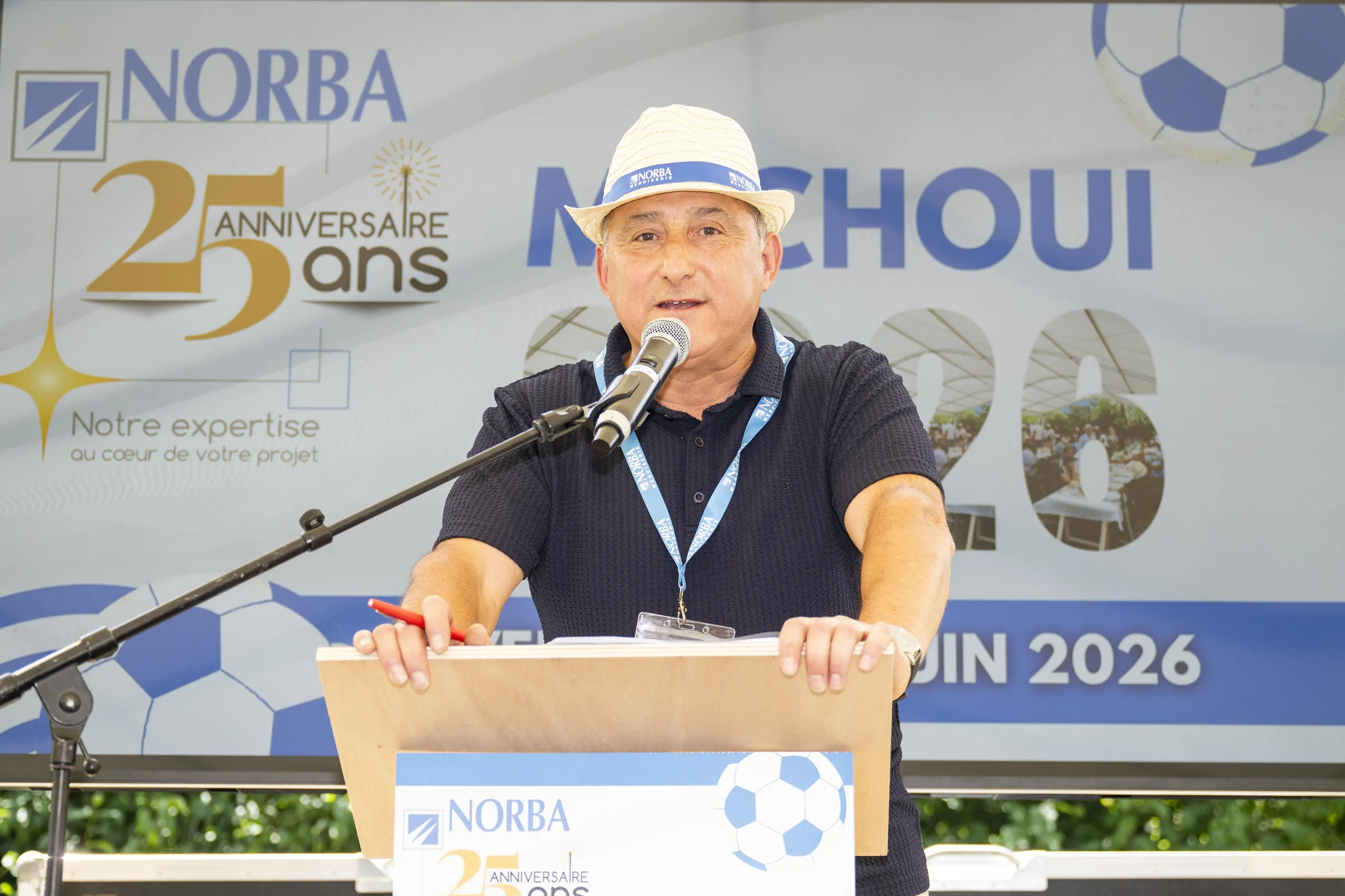 Discours pendant l’anniversaire d’entreprise NORBA organisé par FOR7
