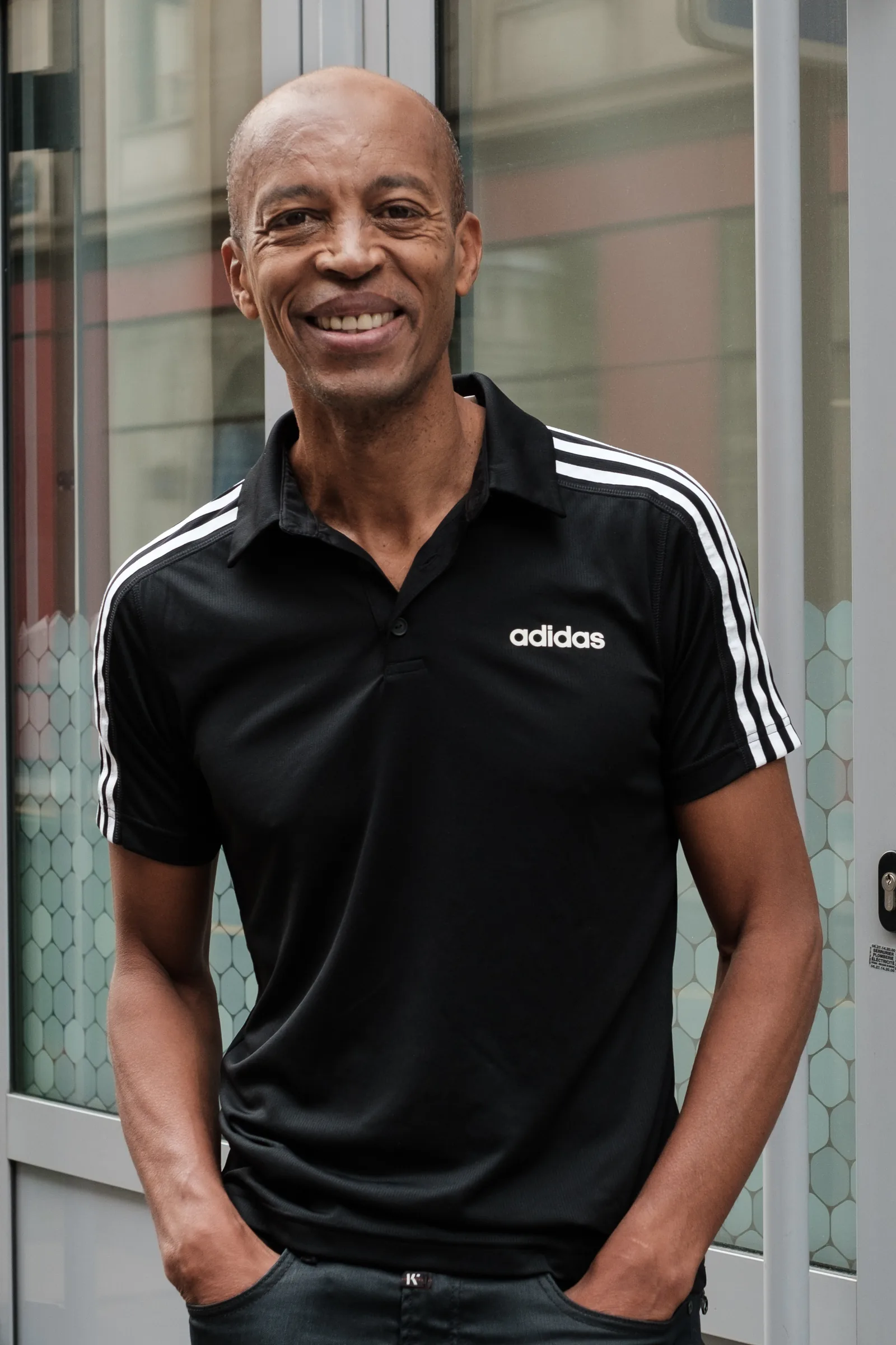Stéphane Diagana, ambassadeur sport lors d’un événement FOR7